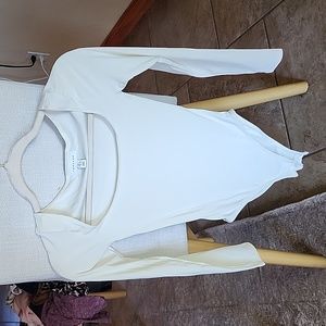 Topshop cream ribbed bodysuit size US 2, brand new never worn